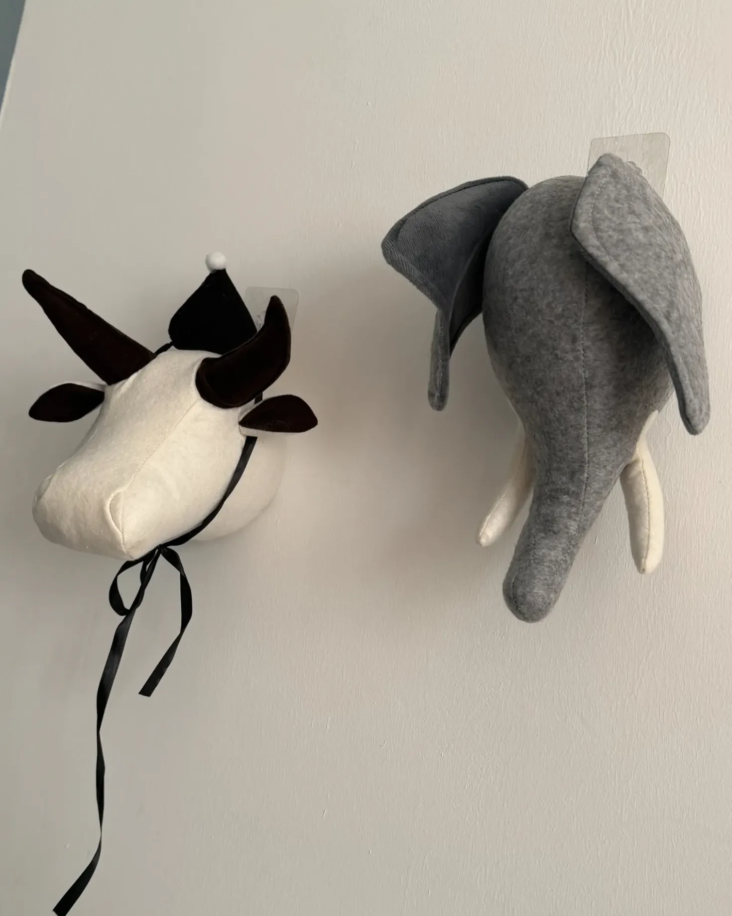 Decorazioni da Parete Cameretta Toro GEOFFREY Cotone 24 cm Bianco