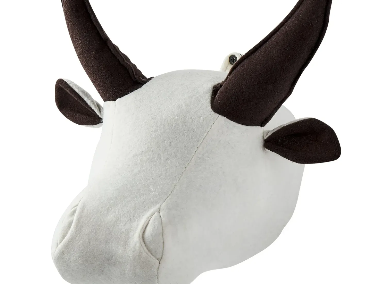 Decorazioni da Parete Cameretta Toro GEOFFREY Cotone 24 cm Bianco