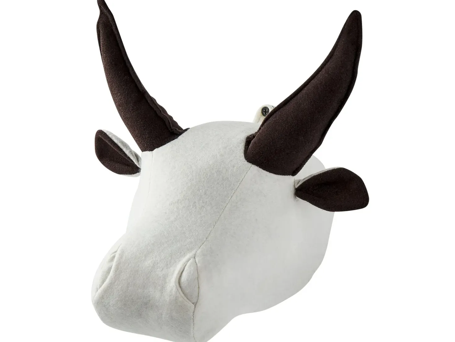 Decorazioni da Parete Cameretta Toro GEOFFREY Cotone 24 cm Bianco