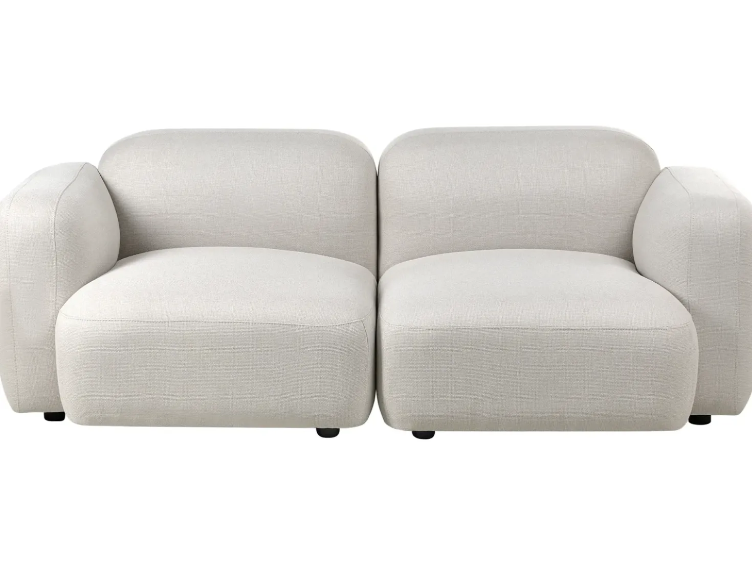 Divano 3 posti AFOSS Tessuto Beige chiaro