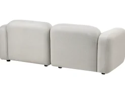 Divano 3 posti AFOSS Tessuto Beige chiaro