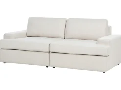 Divano 3 posti ALLA Tessuto Beige chiaro