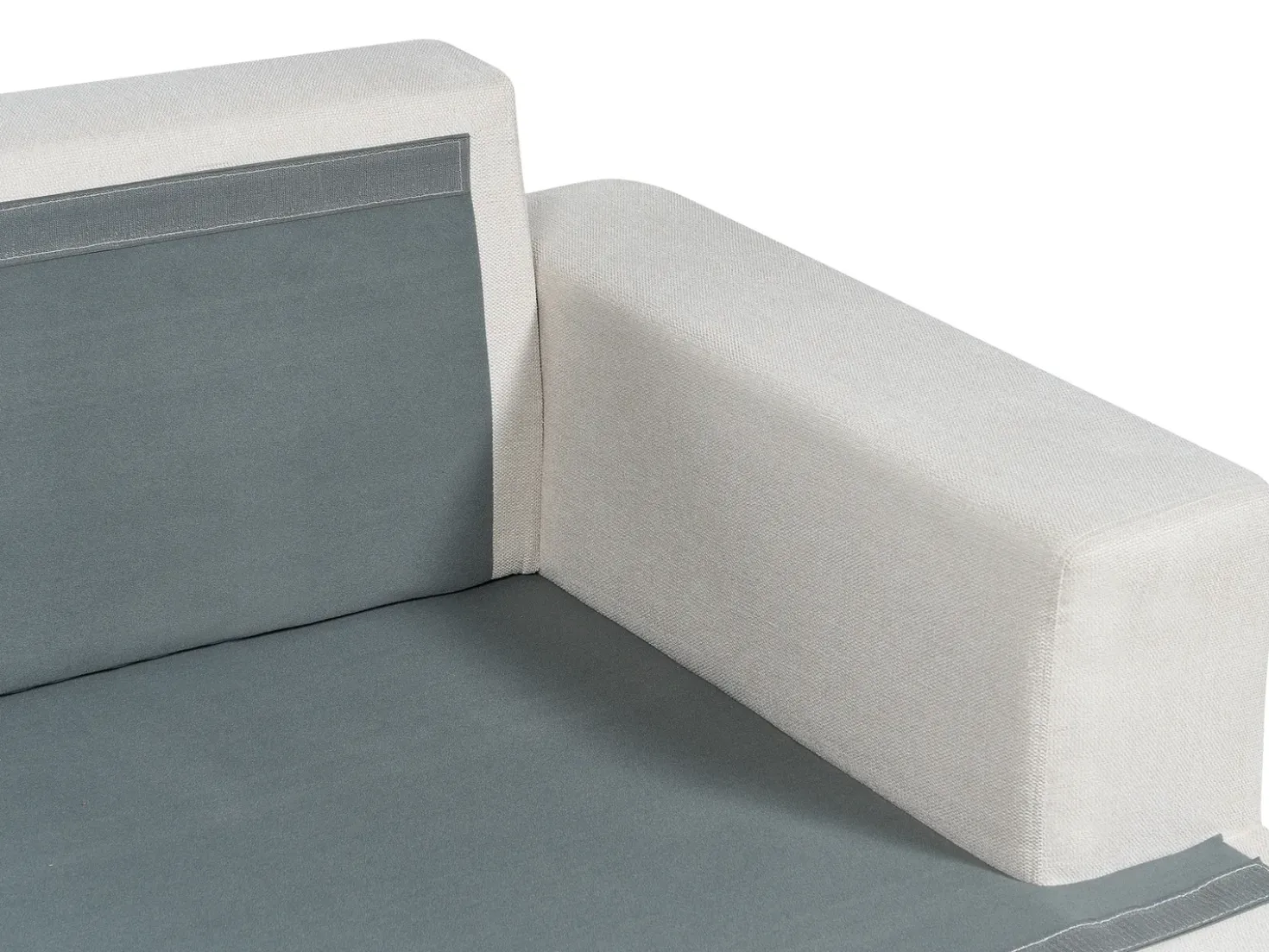 Divano 3 posti ALLA Tessuto Beige chiaro