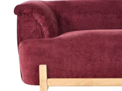 Divano 2 posti ALNOR Ciniglia Bordeaux