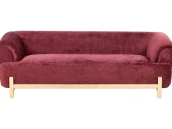 Divano 3 posti ALNOR Ciniglia Bordeaux