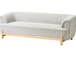 Divano 3 posti ALNOR Tessuto Grigio chiaro