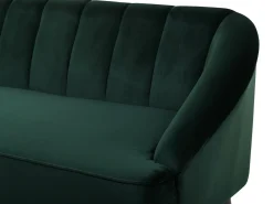 Divano 3 posti ALSVAG Velluto Verde smeraldo