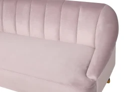 Divano 3 posti ALSVAG Velluto Rosa