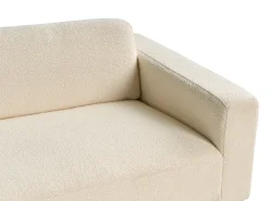 Divano 3 posti ANGE Bouclé Bianco sporco