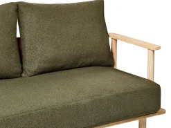 Divano 2 posti ASKER Bouclé Verde scuro