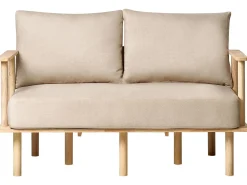 Divano 2 posti ASKER Tessuto Beige sabbia