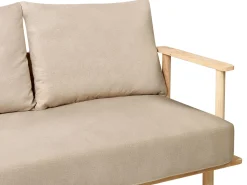Divano 2 posti ASKER Tessuto Beige sabbia