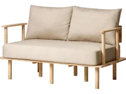 Divano 2 posti ASKER Tessuto Beige sabbia