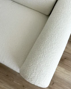 Divano 3 posti ASKIM Bouclé Bianco