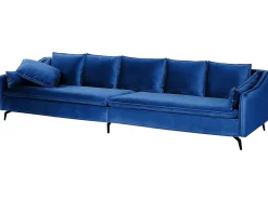 Divano 4 posti AURE Velluto Blu marino