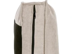 Divano 3 posti AVESTA Tessuto Beige con ottomana