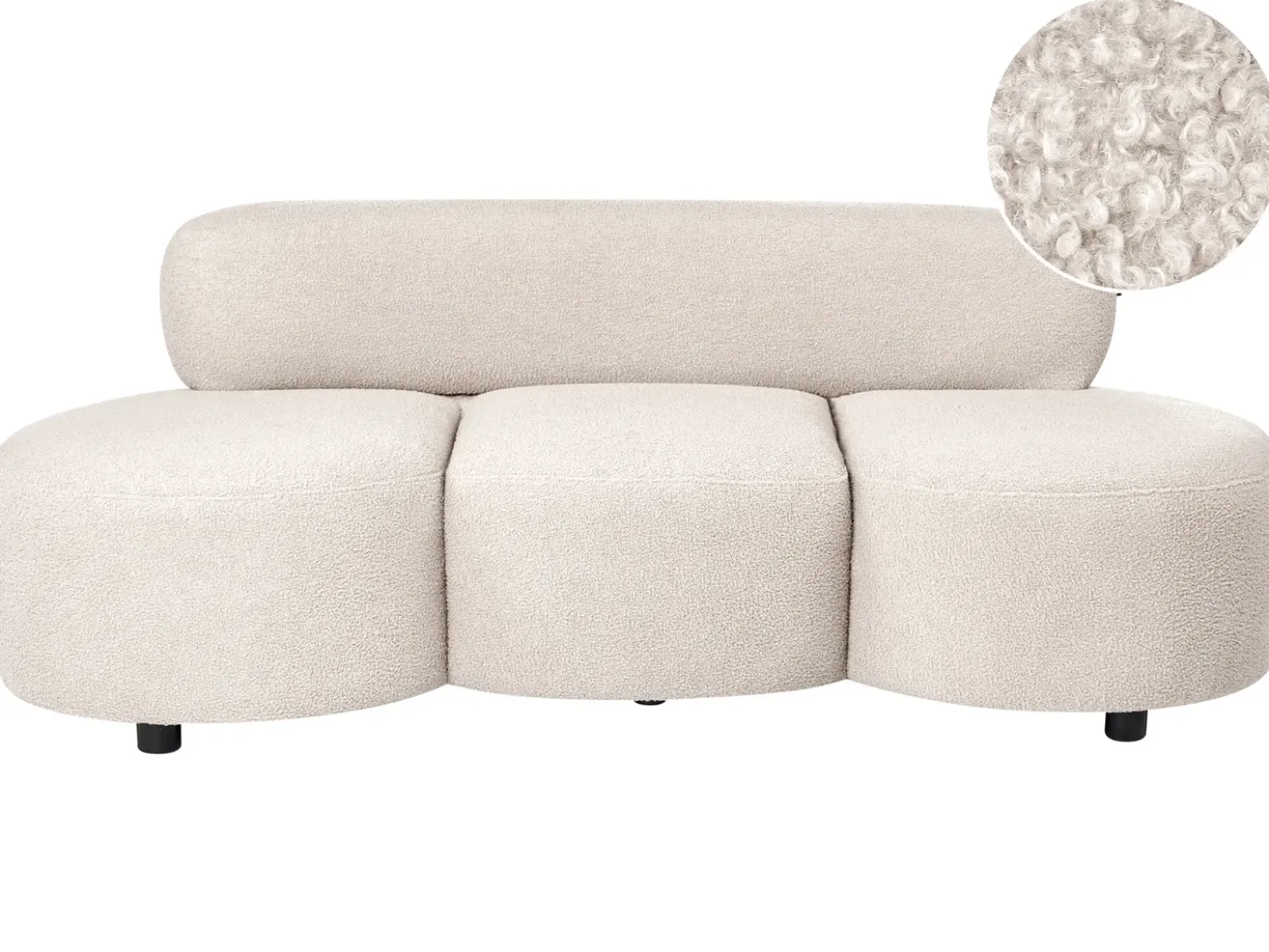 Divano 3 posti BLAVAND Bouclé Beige
