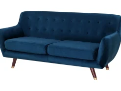 Divano 3 posti BODO Velluto Blu marino