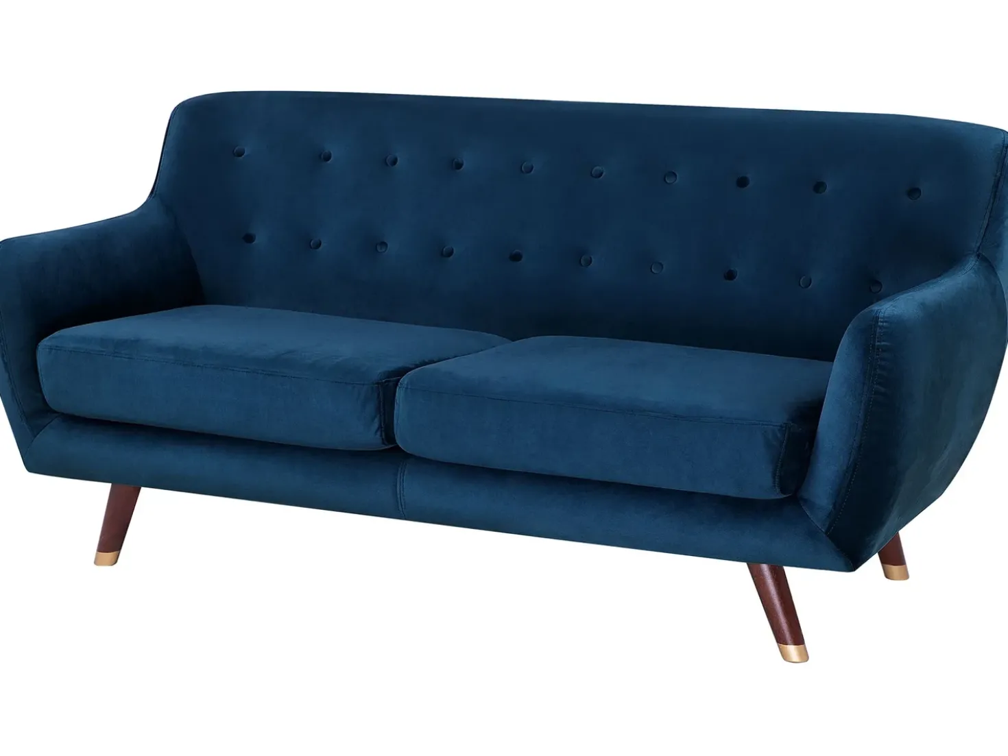Divano 3 posti BODO Velluto Blu marino