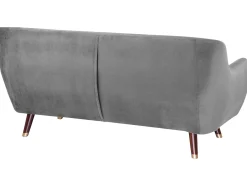 Divano 3 posti BODO Velluto Grigio
