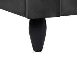 Divano 3 posti BORNHOLM Velluto Nero