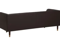 Divano 3 posti BYSKE Pelle naturale Marrone scuro