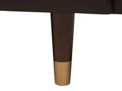Divano 3 posti BYSKE Pelle naturale Marrone scuro