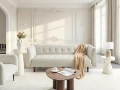 Divano 3 posti BYSKE Tessuto Beige chiaro