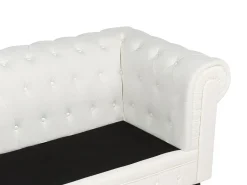 Divano 3 posti CHESTERFIELD Tessuto Bianco sporco
