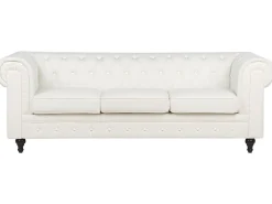 Divano 3 posti CHESTERFIELD Tessuto Bianco sporco
