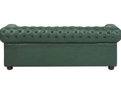 Divano 3 posti CHESTERFIELD Pelle sintetica Verde