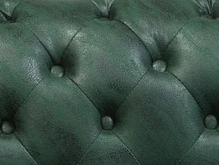 Divano 3 posti CHESTERFIELD Pelle sintetica Verde