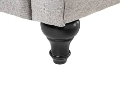 Divano 3 posti CHESTERFIELD Tessuto Grigio chiaro