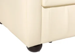 Divano 3 posti CHESTERFIELD Pelle naturale Beige chiaro