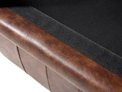 Divano 3 posti CHESTERFIELD Pelle sintetica Marrone dorato