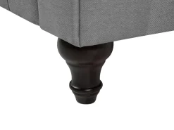 Divano 3 posti CHESTERFIELD Tessuto Grigio chiaro