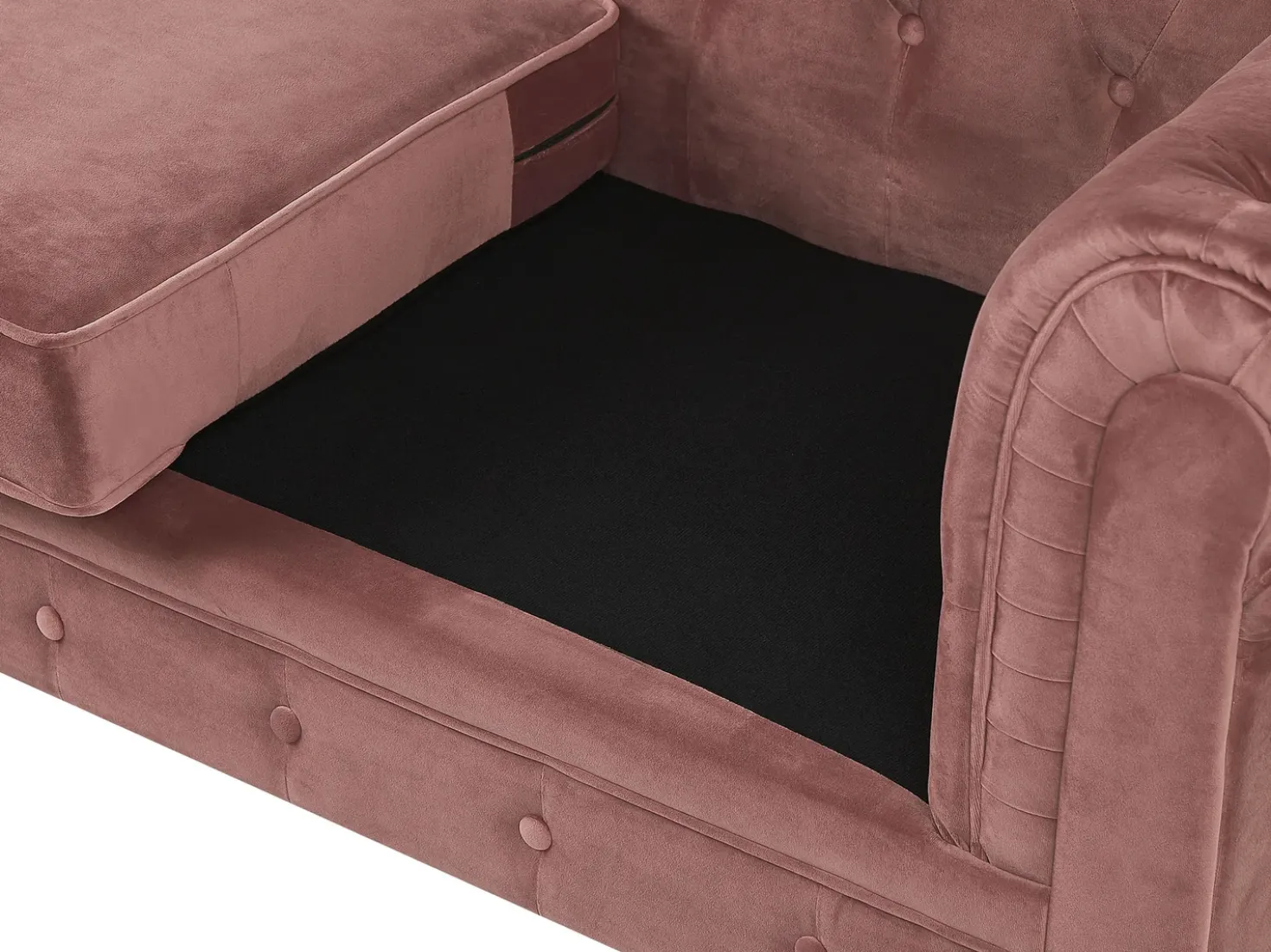 Divano 3 posti CHESTERFIELD Velluto Rosa