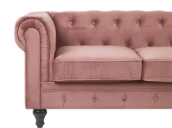 Divano 3 posti CHESTERFIELD Velluto Rosa