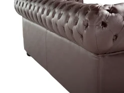 Divano 3 posti CHESTERFIELD Pelle naturale Marrone