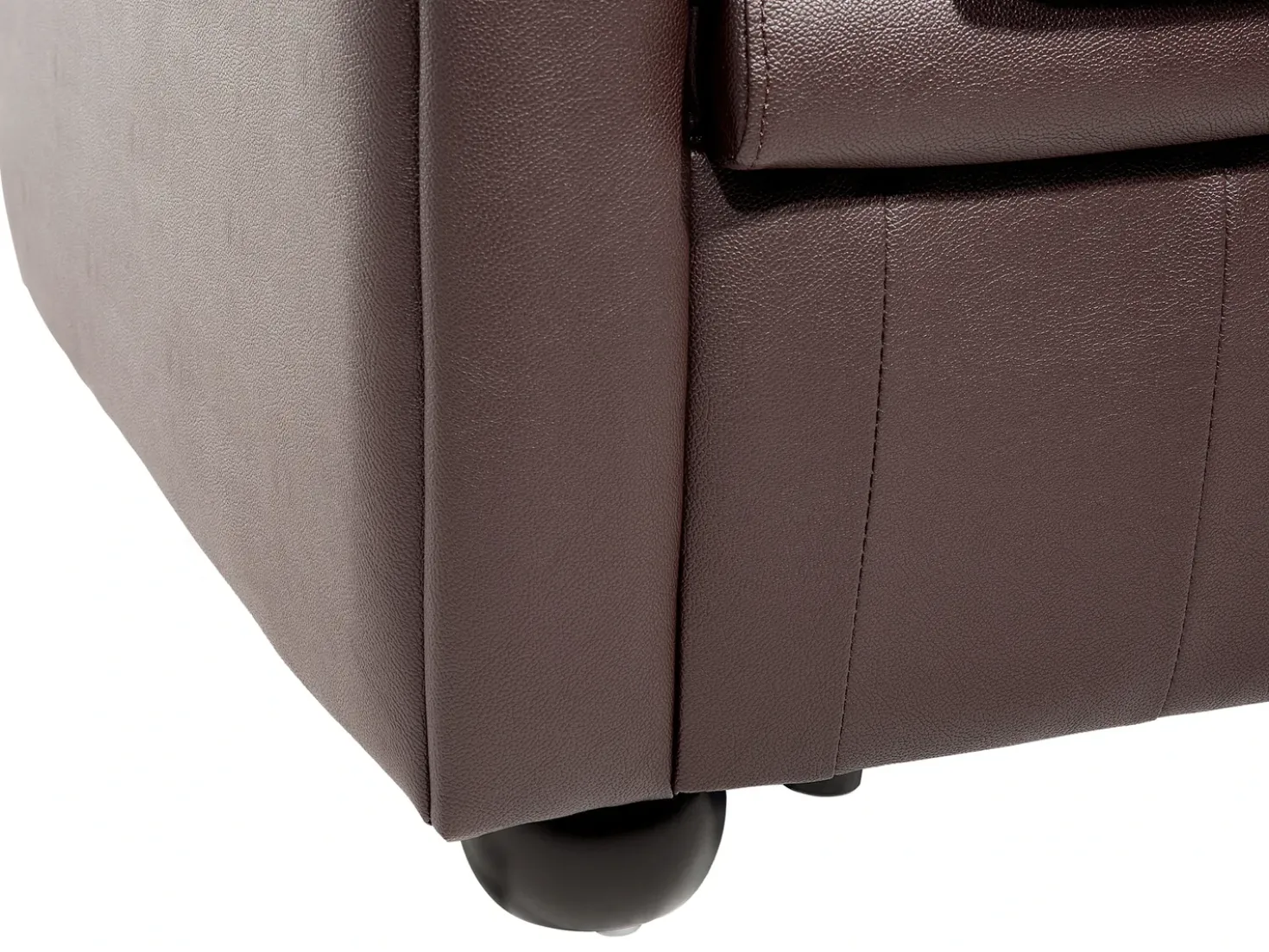 Divano 3 posti CHESTERFIELD Pelle naturale Marrone