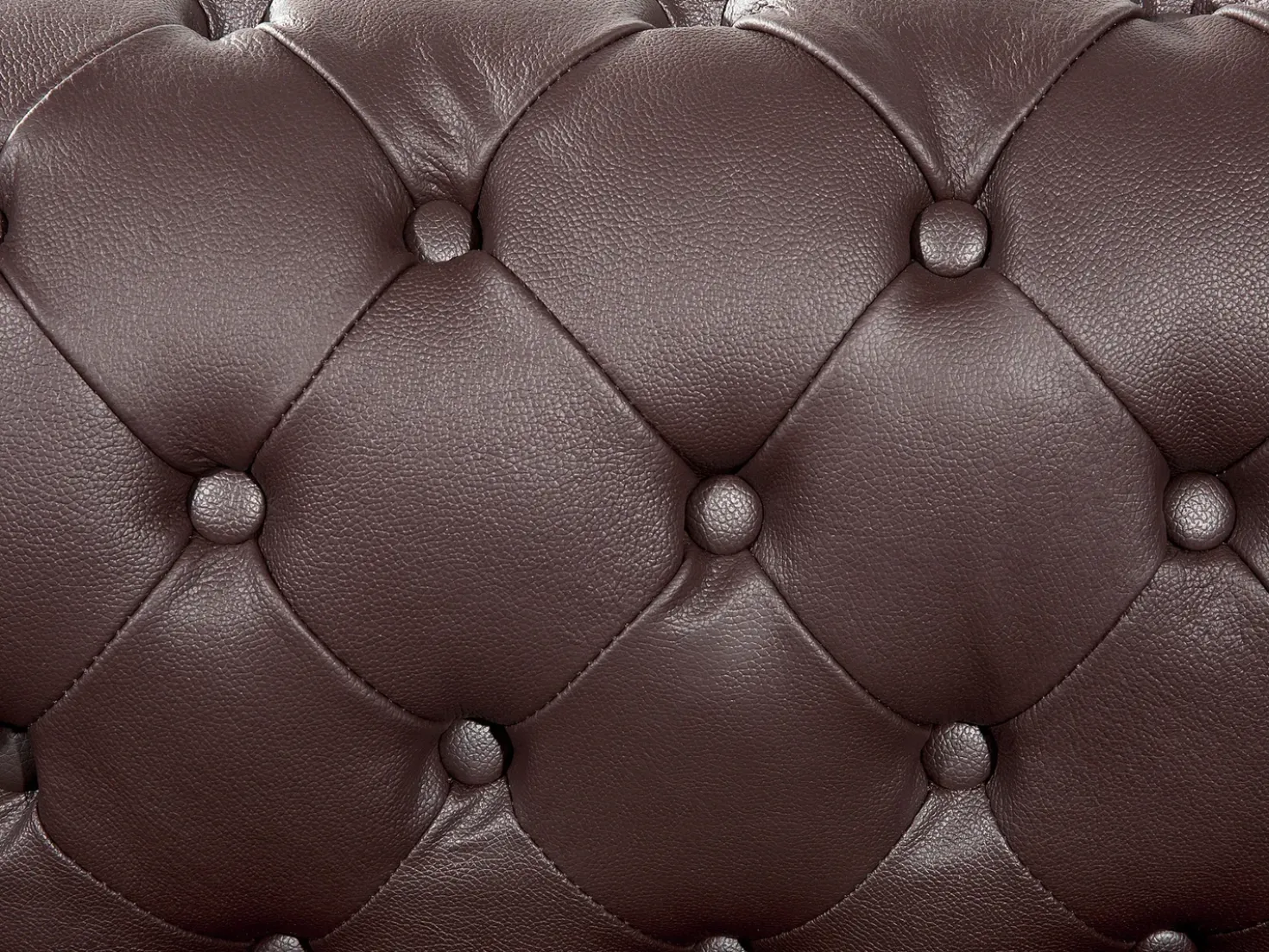 Divano 3 posti CHESTERFIELD Pelle naturale Marrone