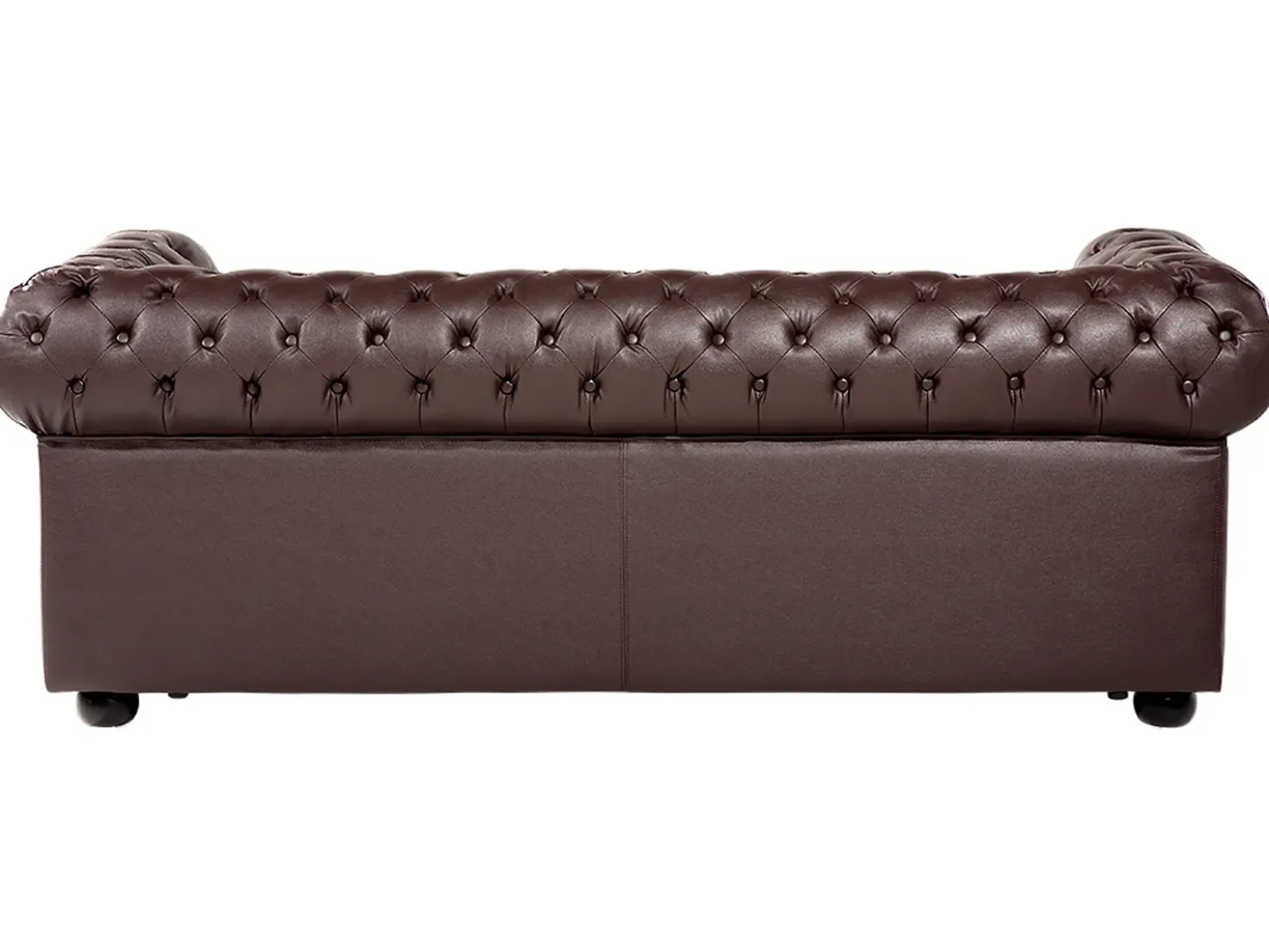 Divano 3 posti CHESTERFIELD Pelle naturale Marrone