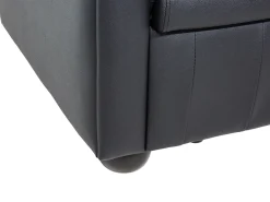 Divano 3 posti CHESTERFIELD Pelle naturale Nero
