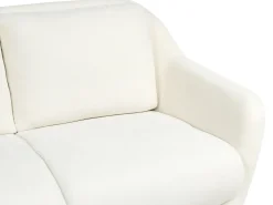 Divano 2 posti EIBY Ciniglia Bianco