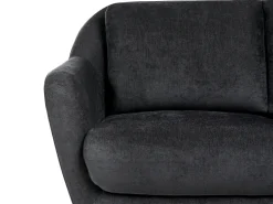 Divano 2 posti EIBY Ciniglia Nero