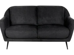 Divano 2 posti EIBY Ciniglia Nero