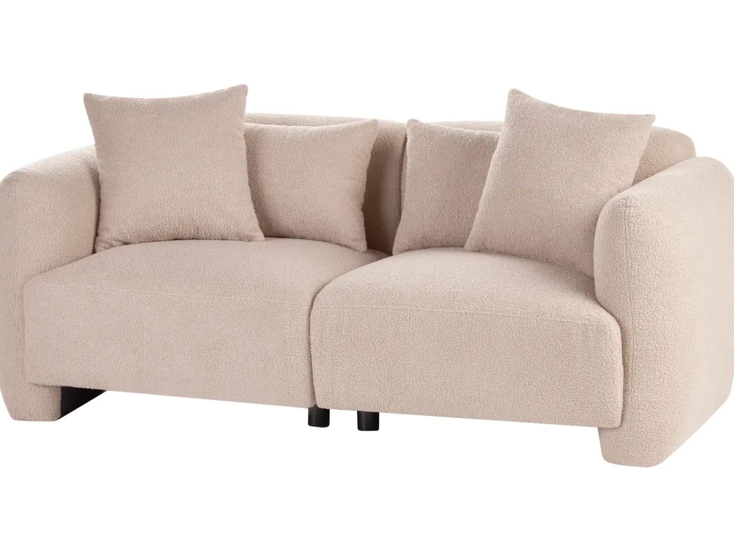 Divano 3 posti EKENES Bouclé Beige