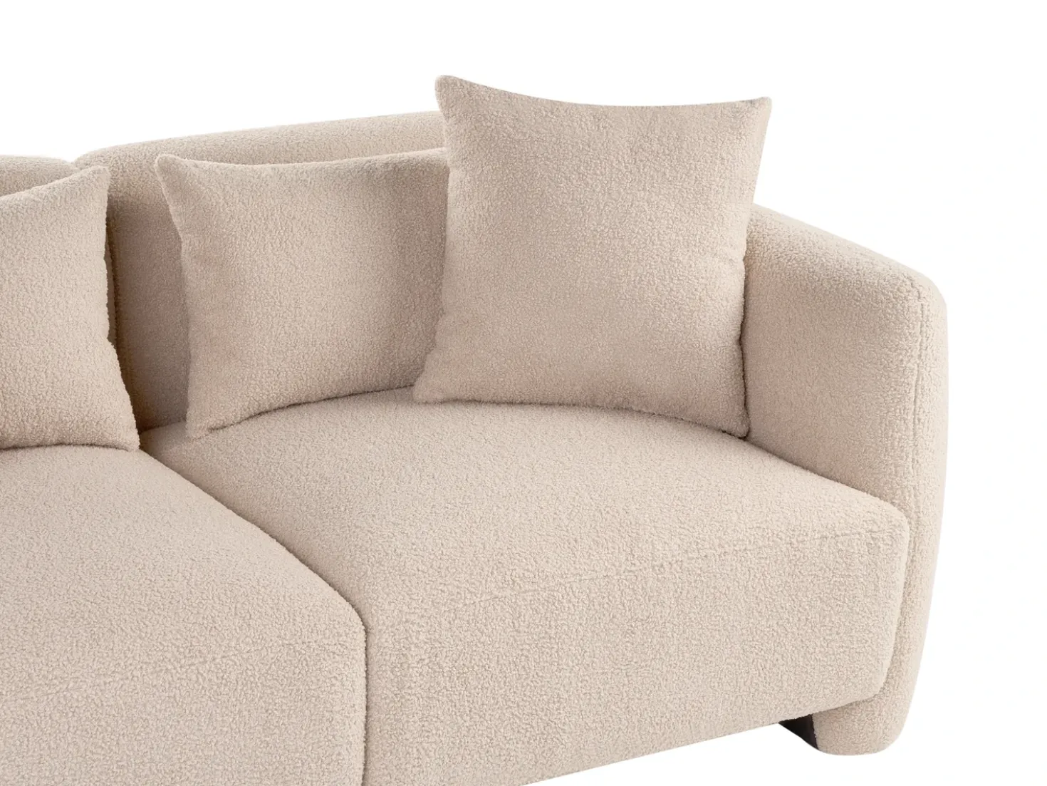 Divano 3 posti EKENES Bouclé Beige