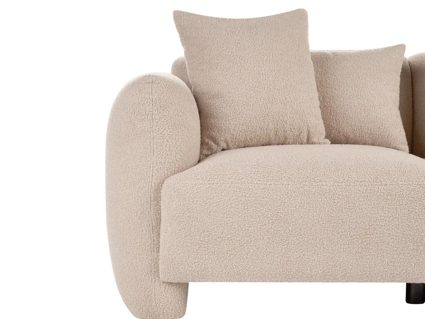 Divano 3 posti EKENES Bouclé Beige