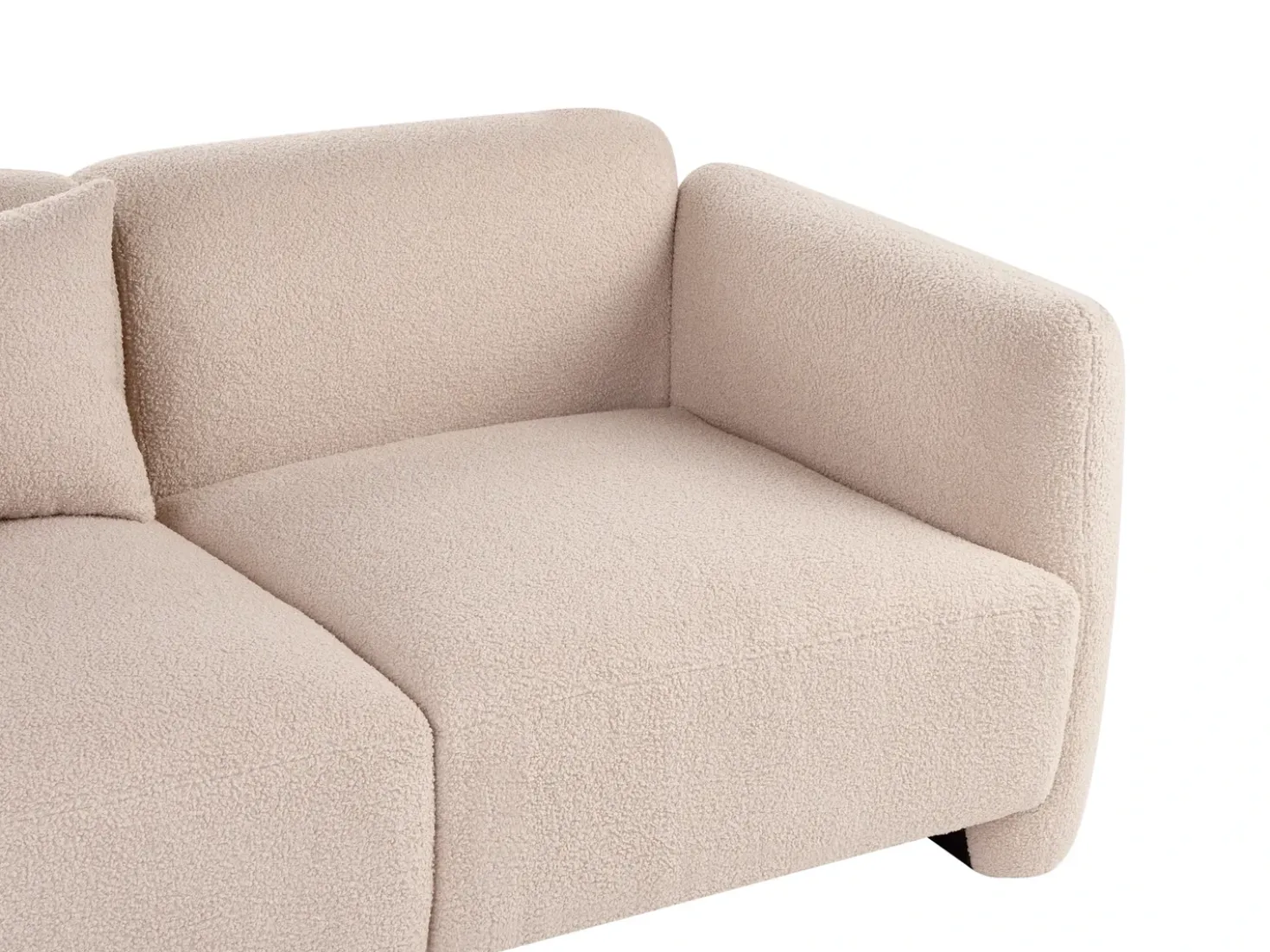 Divano 3 posti EKENES Bouclé Beige